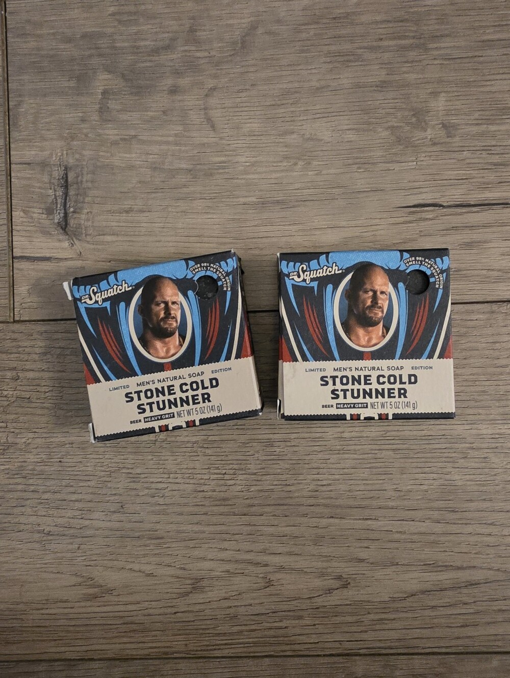 Dr. Squatch Stone Cold Stunner Men's Natural Soap x2 New